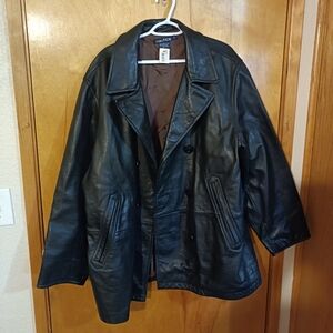 Nautica genuine leather jacket size 46